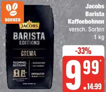 Edeka Jacobs Barista Kaffeebohnen 1 kg Angebot