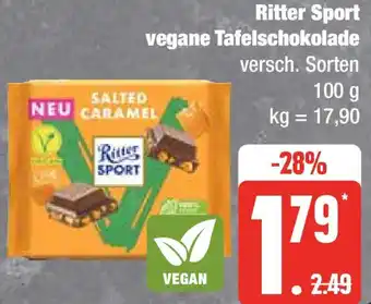 Edeka Ritter Sport vegane Tafelschokolade 100 g Angebot