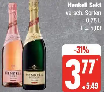 Edeka Henkell Sekt 0,75 L Angebot