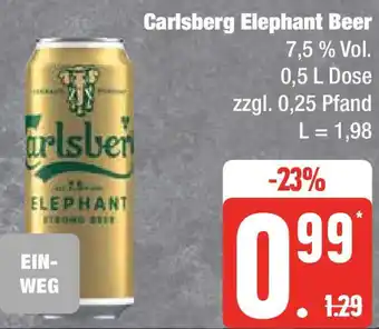 Edeka Carlsberg Elephant Beer 0,5 L Dose Angebot