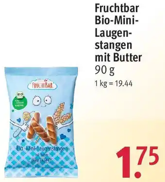 Rossmann Fruchtbar Bio-Mini Laugenstangen mit Butter 90 g Angebot