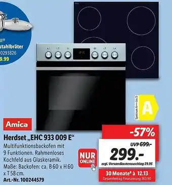 Lidl Amica Herdset „EHC 933 009 E” Angebot