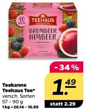 NETTO Teekanne Teehaus Tee 57-90 g Angebot