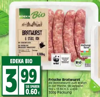 Edeka EDEKA Bio Frische Bratwurst 300 g Packung Angebot