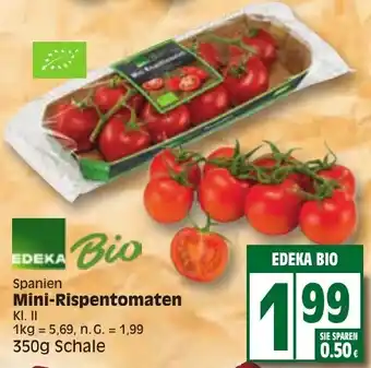 Edeka Spanien Bio Mini-Rispentomaten 350g Schale Angebot