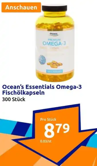 Action Ocean's Essentials Omega-3 Fischölkapseln 300 Stück Angebot