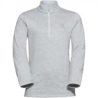 Intersport Odlo kinder rolli mid layer 1/2 zip berra kids grey melange 152 Angebot