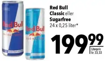 CITTI Markt Red Bull Classic eller Sugarfree 24 x 0,25 liter Angebot