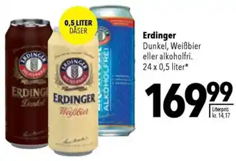 CITTI Markt Erdinger Dunkel 24 x 0,5 liter Angebot