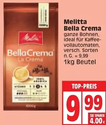 Edeka Melitta Bella Crema 1kg Beutel Angebot