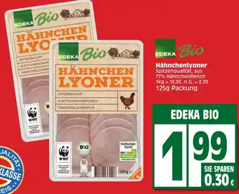 Edeka EDEKA BIO Hähnchenlyoner 125 g Packung Angebot