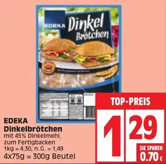 Edeka EDEKA Dinkelbrötchen 300 g Beutel Angebot