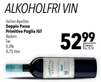 CITTI Markt Doppio Passo Primitivo Puglia IGT 0,75 liter Angebot