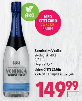 CITTI Markt Bornholm Vodka 0,7 Liter Angebot