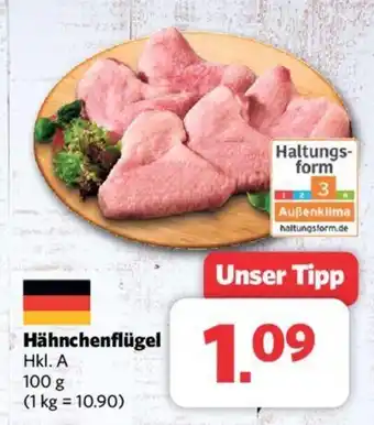 Combi HOFWERTE Hähnchenflügel Hkl. A 100 g Angebot