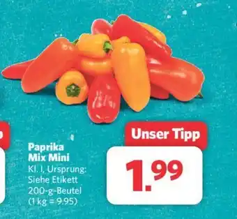 Combi Paprika Mix Mini KI. I, Ursprung: Siehe Etikett 200-g-Beutel Angebot