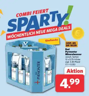 Combi Bad Pyrmonter Mineralwasser versch. Sorten 12 x 0,75-l-Kiste Angebot
