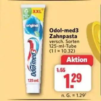 Combi Odol-med3 Zahnpasta versch. Sorten 125-ml-Tube Angebot