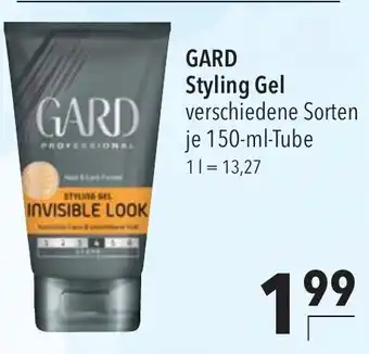 CITTI Markt GARD Styling Gel je 150-ml-Tube Angebot