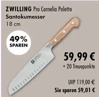 CITTI Markt ZWILLING Pro Cornelia Poletto Santokumesser 18 cm Angebot