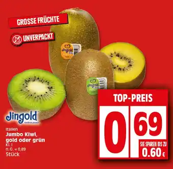 Elli Markt Jingold Jumbo Kiwi, gold oder grün Angebot