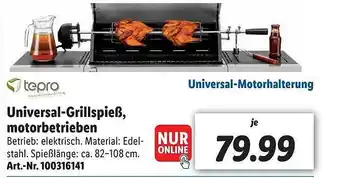 Lidl Tepro Universal-grillspieß, Motorbetrieben Angebot