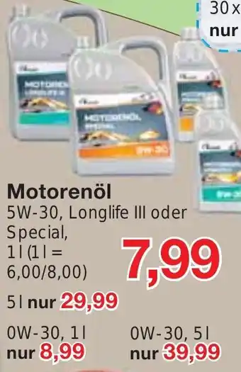 Wiglo Wunderland Motorenöl 5W-30 Angebot