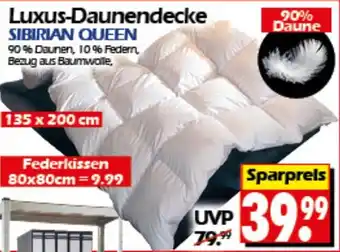 Wreesmann Luxus-Daunendecke SIBIRIAN QUEEN Angebot