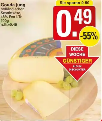 WEZ Gouda jung 100 g Angebot