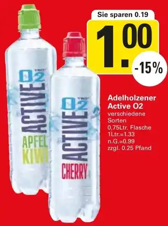 WEZ Adelholzener Active 02, 0,75Ltr. Flasche Angebot