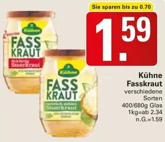 WEZ Kühne Fasskraut 400/680 g Glas Angebot