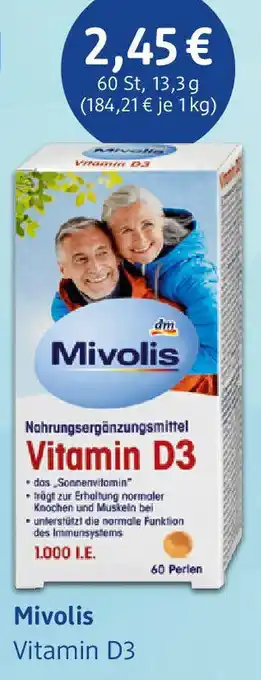 dm drogerie Mivolis Vitamin D3 Angebot