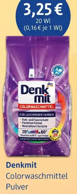 dm drogerie Denkmit Colorwaschmittel Pulver 20 WL Angebot