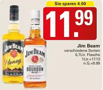 WEZ Jim Beam 0,7Ltr. Flasche Angebot