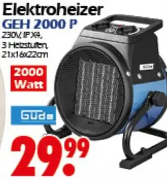 Wreesmann Güde Elektroheizer GEH 2000 P Angebot