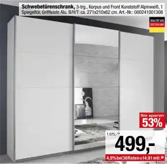 Opti-MegaStore Schwebetürenschrank Angebot