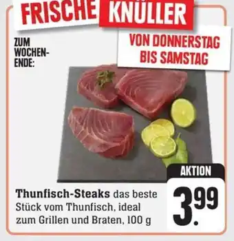 Schmidt's Märkte Thunfisch-Steaks das beste Stück vom Thunfisch, ideal zum Grillen und Braten, 100 g Angebot