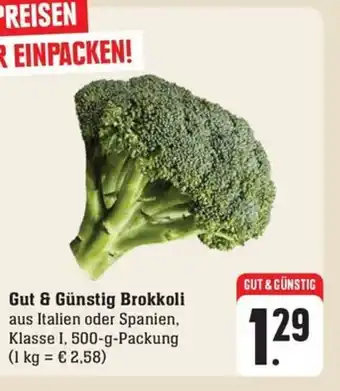 Schmidt's Märkte Gut & Günstig Brokkoli aus Italien oder Spanien, Klasse I, 500-g-Packung Angebot