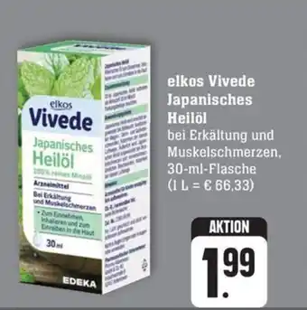 Schmidt's Märkte elkos Vivede Japanisches Heilöl bei Erkältung und Muskelschmerzen, 30-ml-Flasche Angebot