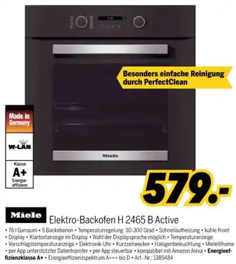 MEDIMAX Miele Elektro-Backofen H 2465 B Active Angebot