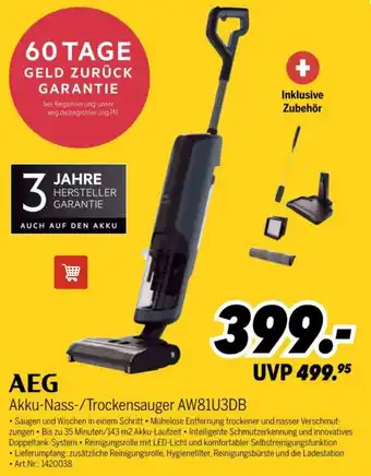 MEDIMAX AEG Akku-Nass-/Trockensauger AW81U3DB Angebot