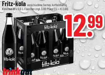 trinkgut Fritz-kola 10x0,5 L Flaschen Angebot