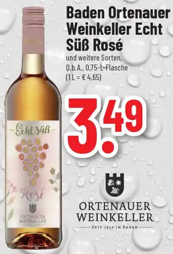 trinkgut Baden Ortenauer Weinkeller Echt Süß Rosé 0,75 L Flasche Angebot