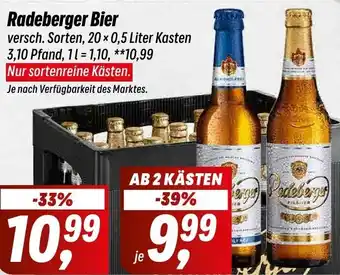 Simmel Radeberger Bier 20x0,5 Liter Kasten Angebot