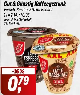 Simmel Gut & Günstig Kaffeegetränk 370 ml Becher Angebot