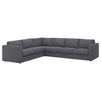 IKEA Vimle ecksofa 5-sitzig, gunnared mittelgrau Angebot