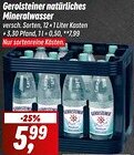 Simmel Gerolsteiner natürliches Mineralwasser 12x1 Liter Kasten Angebot