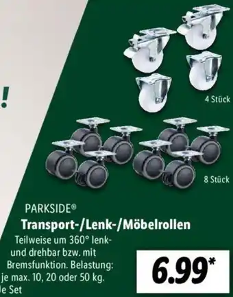 Lidl PARKSIDE Transport/Lenk/Möbelrollen Angebot