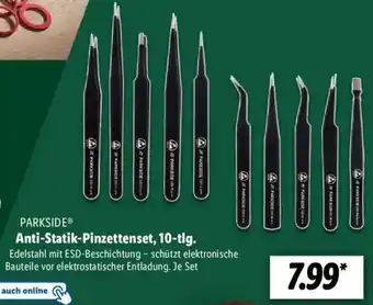 Lidl PARKSIDE Anti-Statik Pinzettenset, 10-tlg. Angebot