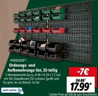 Lidl PARKSIDE Ordnungs und Aufbewahrungs-Set, 32-teilig Angebot